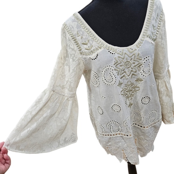 Free People Lace Crochet Top - Picture 5 of 9